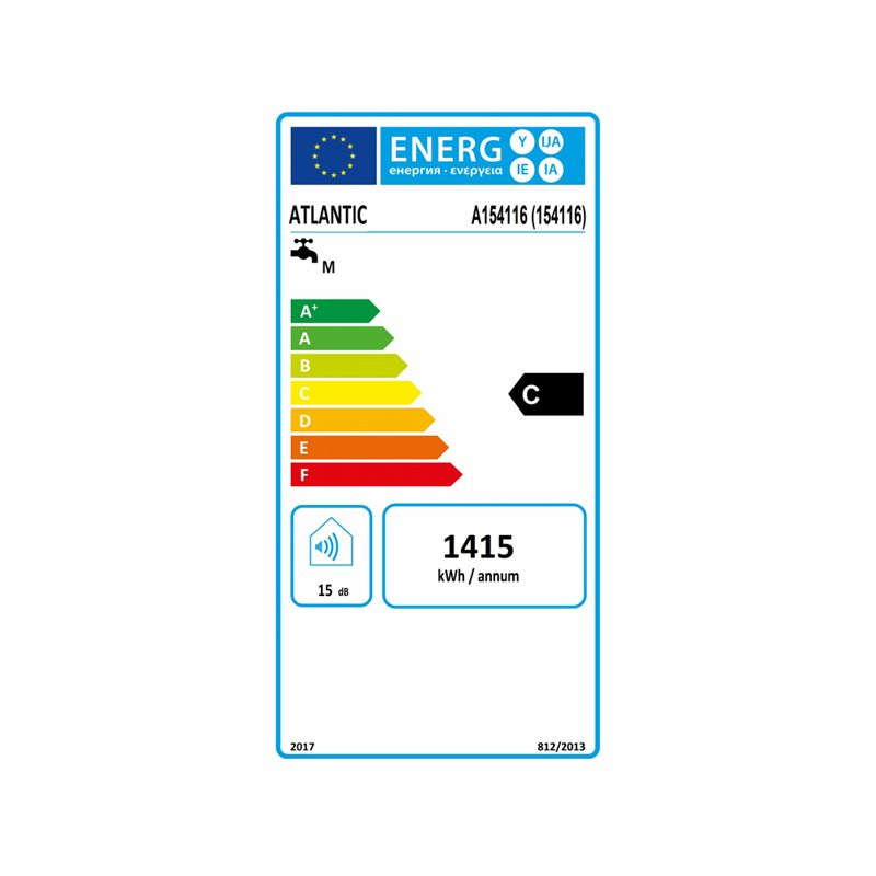 Chauffe-eau électrique Aquéo ACI Hybride vertical mural 200L